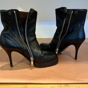 Rick Owens stiletto bootie in excellent preowned condition